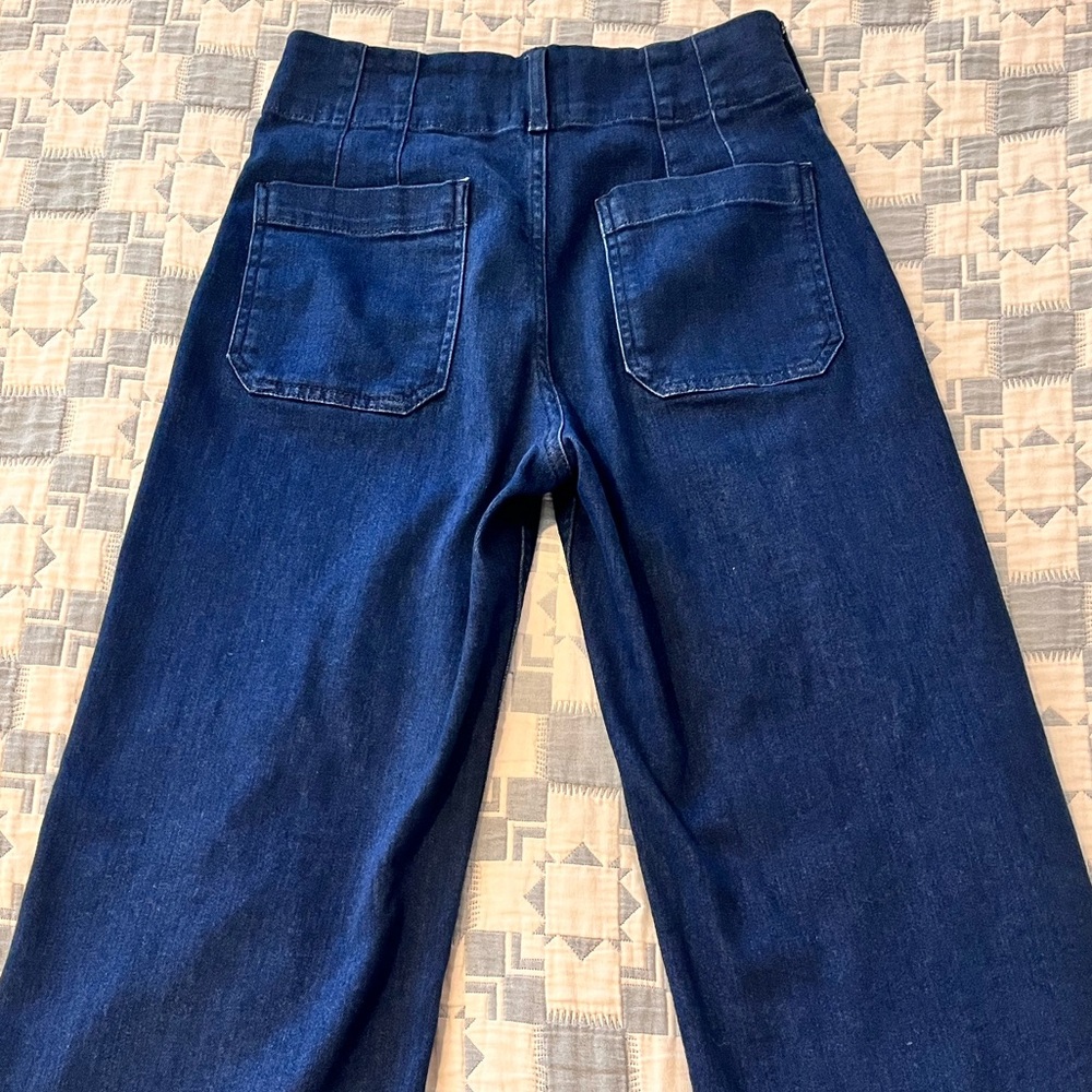 Anthropologie Dark Blue Flare Jeans